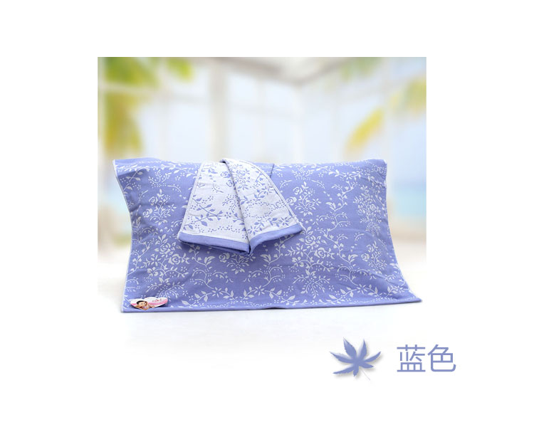 Ba Qi chính hãng bông gạc vải gối vợ chồng gối tăng kết hôn không phai một cặp vận chuyển tải - Khăn gối khăn bông gối