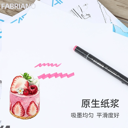 Комиксы, маркер, чернила, оригинальная импортная книга с картинками, ручная роспись, 250 грамм, 3A, Италия