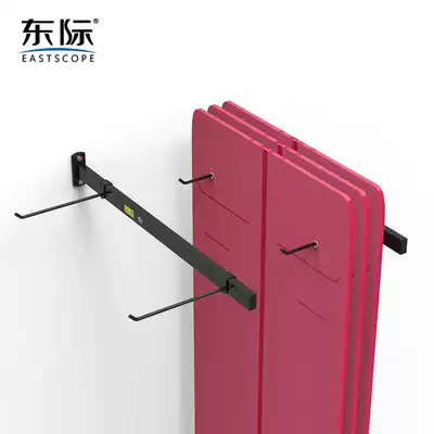 Dongji wall side hanging yoga mat hanger hook simple hanging rod adjustable storage layer shelf placement rack Finishing rack