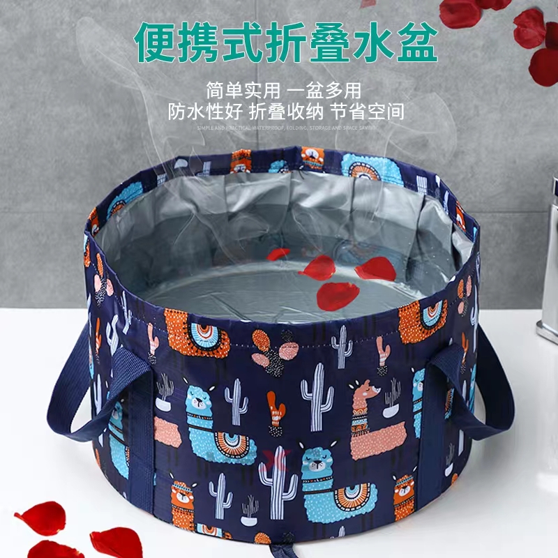 Factory Direct Bubble Foot Bag Insulated with portable folding over foot bath bag Travel bucket Foal bucket