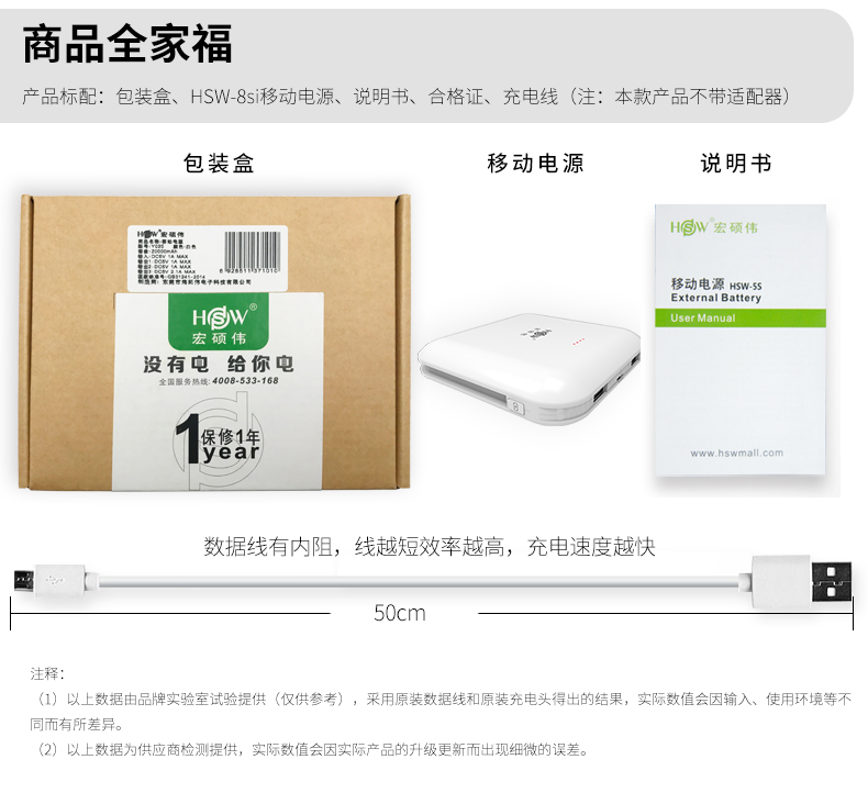 Hong Shuowei Mobile sạc kho báu 6000 mAh Điện thoại di động mini di động Điện thoại phẳng phổ quát
