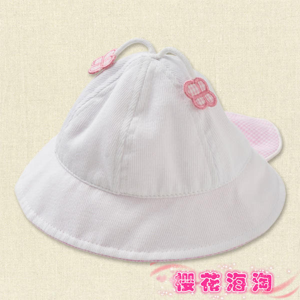 Spot Japan Nishimatsuya Newborn baby Infant children anti-UV strawberry shade fisherman hat