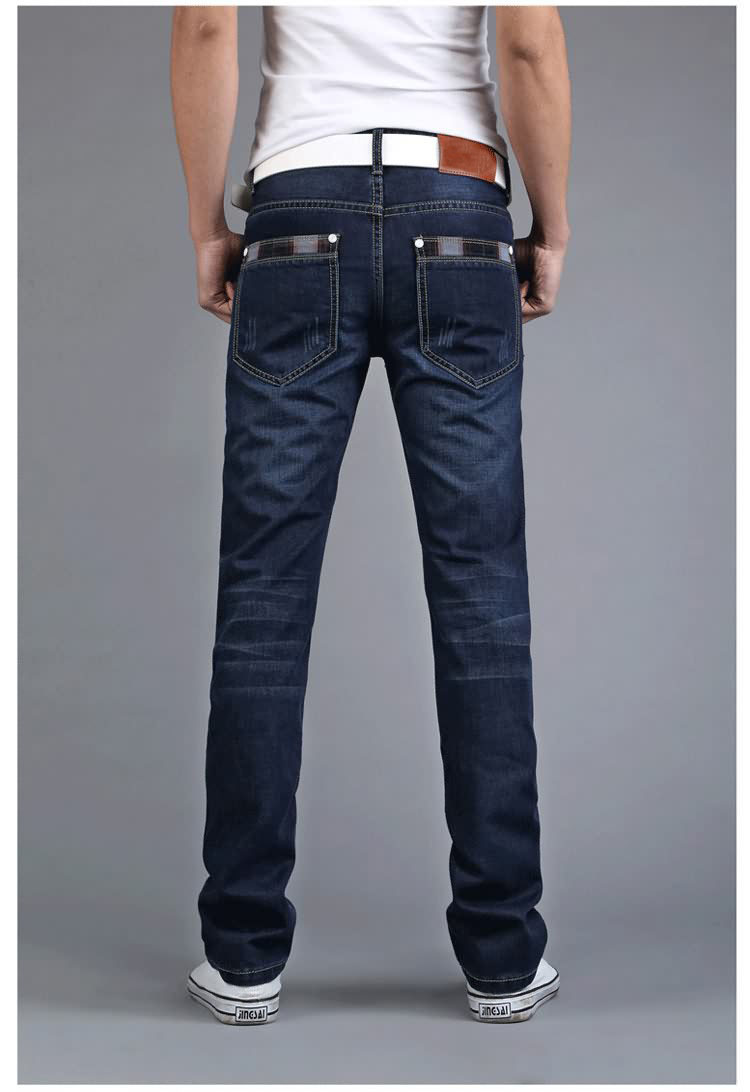 Jeans nam mặc nam giá rẻ của quần dài nam quần bảo hiểm lao động yếm điện hàn làm việc thanh niên lỏng dụng cụ