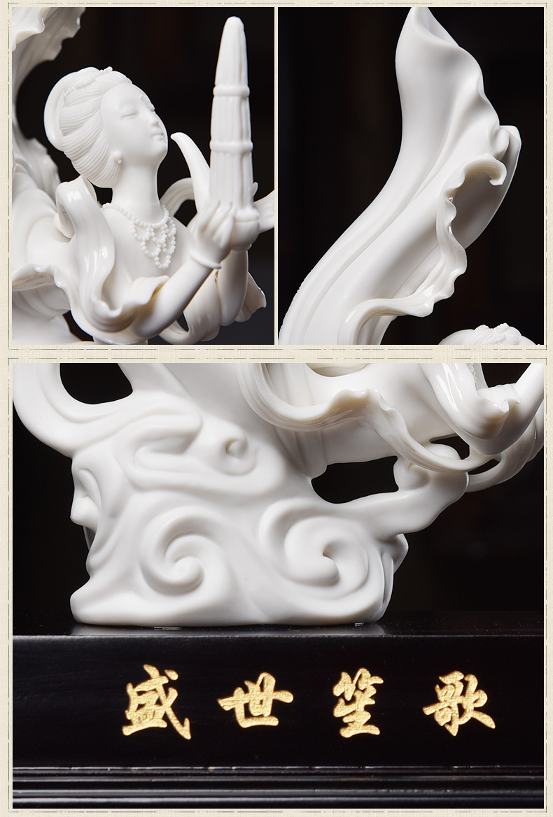 Oriental soil creative ceramic dunhuang flying character adornment art furnishing articles/contributor melodious D30-59