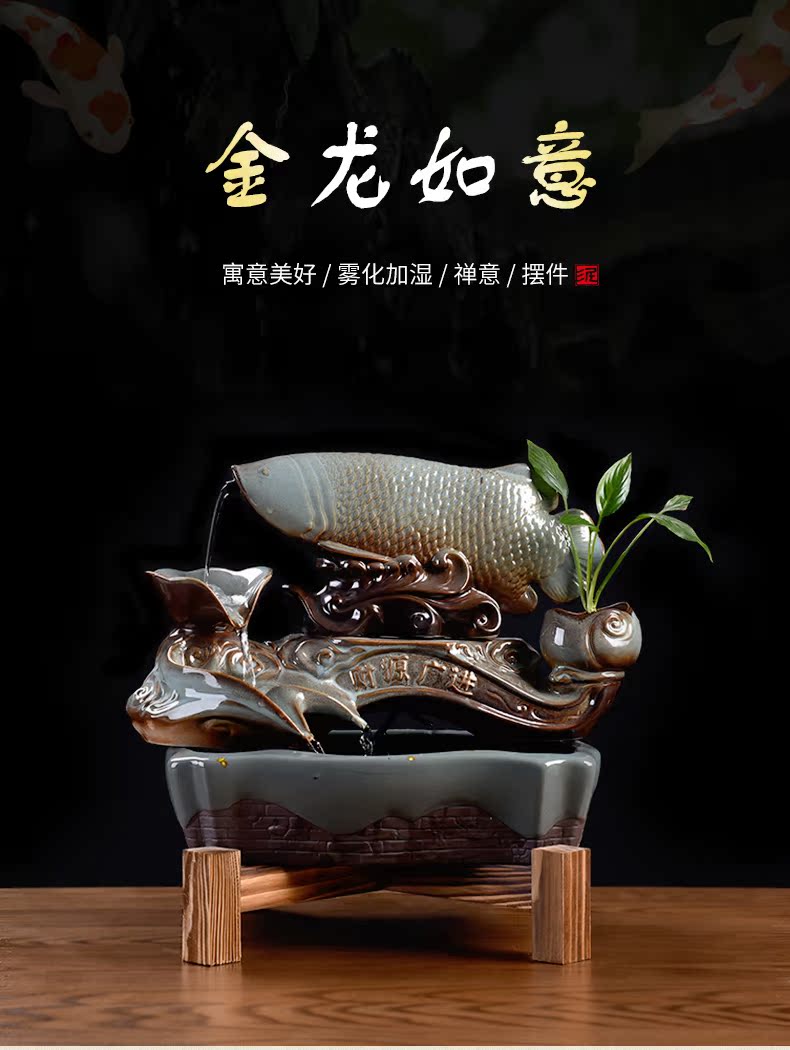 East jinlong ruyi soil water apparatus furnishing articles high - grade creative ceramic version into gifts/treasures will be plentiful