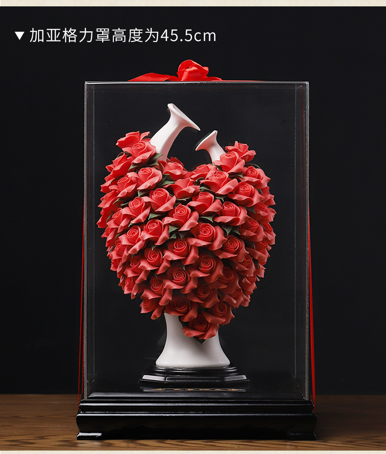 The east mud wedding present ceramic flowers furnishing articles for girlfriends friend colleague gift newly - I bridal chamber decorates