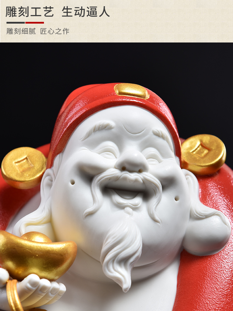 Oriental wealth clay ceramic shop furnishing articles office opening gifts sitting room adornment ornament