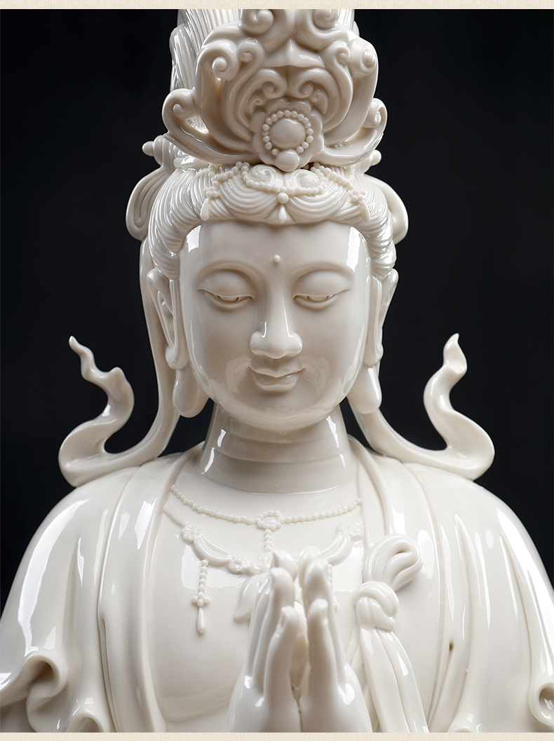 Blessing of Oriental clay ceramic guanyin furnishing articles dehua white porcelain its art club house sitting room porch decoration