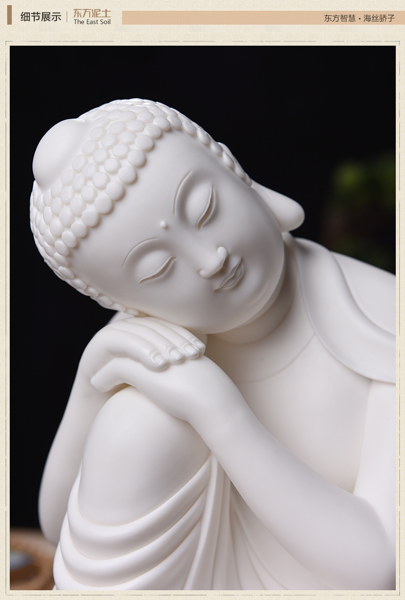 The east mud creative Chinese style household indoor ceramic Buddha zen furnishing articles study porch desktop ornaments