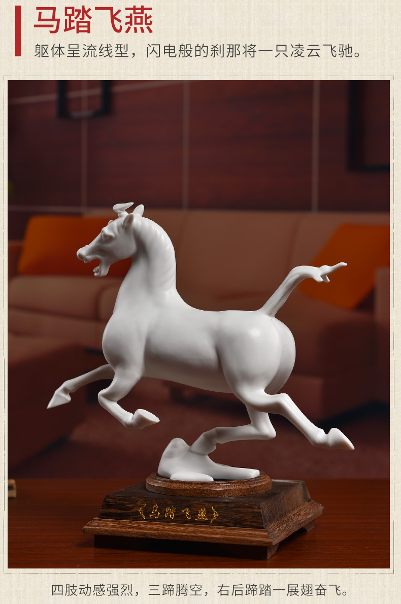 Oriental clay ceramic horse furnishing articles business gifts or Chinese style household decoration/swallow D25-70