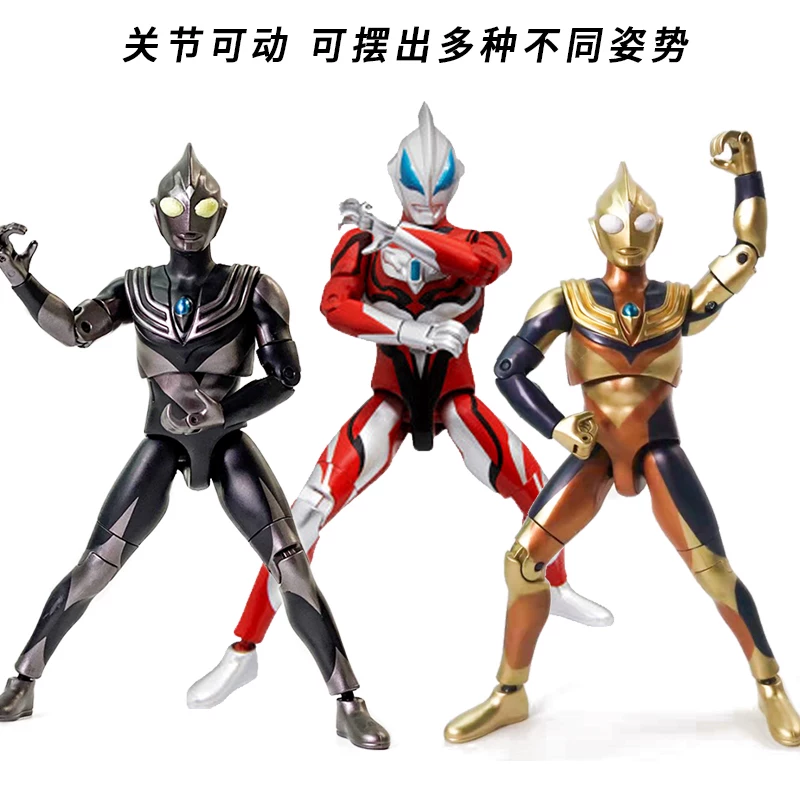 Bandai, Ультра, многосуставная подвижная Ултрамэн Тига, кукла, игрушка, издает звуки