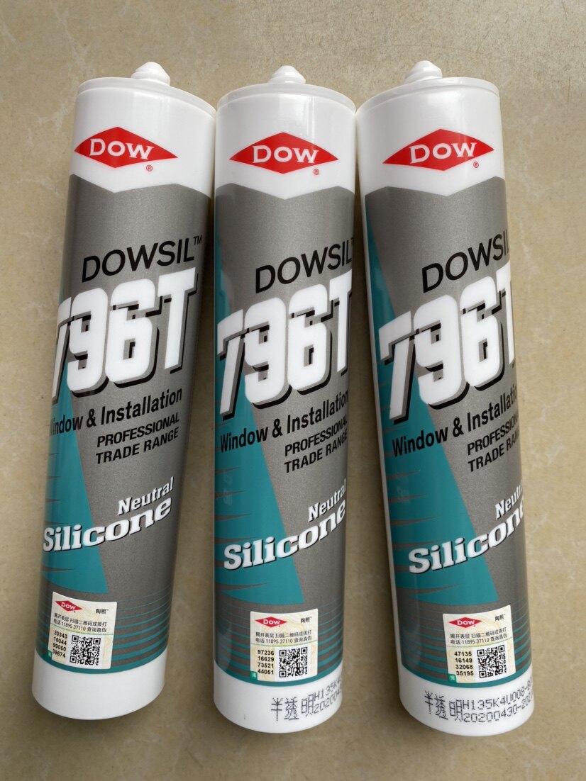 Dow Corning glass gel kitchen door and window installed waterproof Taoxi 796 neutral silicone seal weather gel