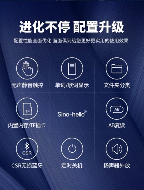 Xinhainuo mp4 touch siêu mỏng mp3 sinh viên Walkman Bluetooth máy nghe nhạc thẻ màn hình cảm ứng bên ngoài ghi âm - Máy nghe nhạc mp3 máy nghe nhạc walkman