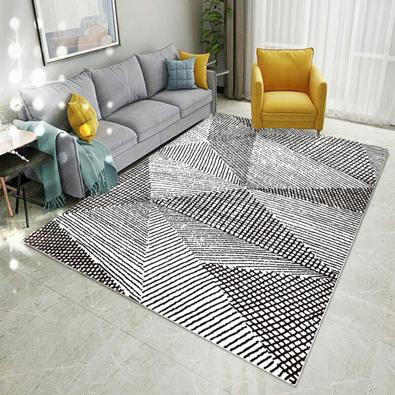 Bắc Âu hiện đại phòng khách nhỏ gọn thảm phòng ngủ cạnh giường ngủ sofa hình chữ nhật bàn cà phê Thảm máy gia dụng rửa được tùy biến - Thảm thảm đồ chơi cho bé