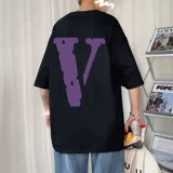 Tide, трендовая летняя футболка с коротким рукавом для отдыха, оверсайз, короткий рукав, в корейском стиле, круглый воротник