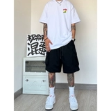 Японские летние шорты, штаны, оверсайз, свободный прямой крой