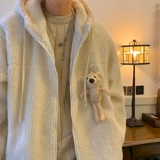 Tide, зимняя бархатная толстовка с капюшоном, трендовый пуховик, утепленная куртка