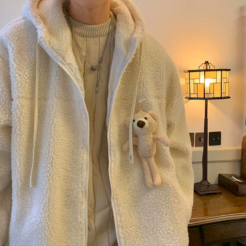 Tide, зимняя бархатная толстовка с капюшоном, трендовый пуховик, утепленная куртка