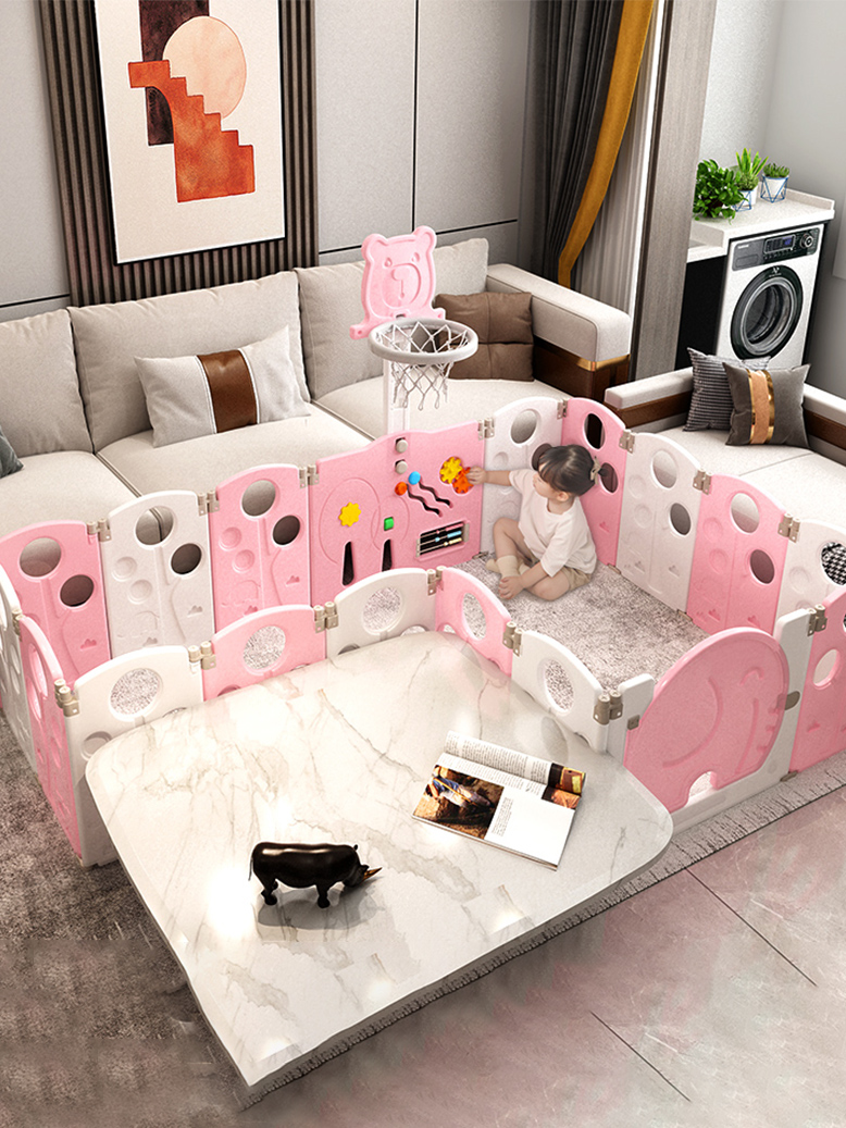 Children's gaming fence Baby protective safety fence Home Infant indoor crawling cushion Learn to fall on the ground 