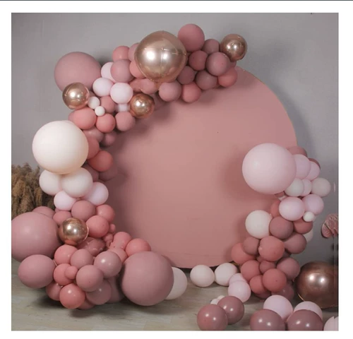 Открытие Ретро Розовый Набор Цепи Воздушных Шаров Свадебная Вечеринка Свадебная Комната Партия Арка Композиция Декоративные Воздушные Шары