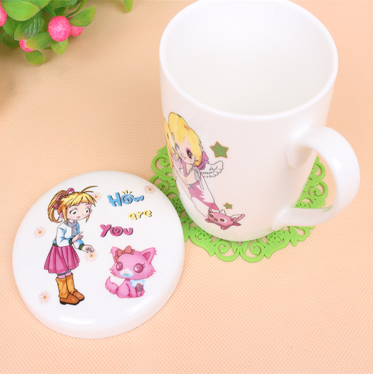 Arst/ya cheng DE jean and a cup of water glass cup of juice mugs cartoon young girl lovely cup