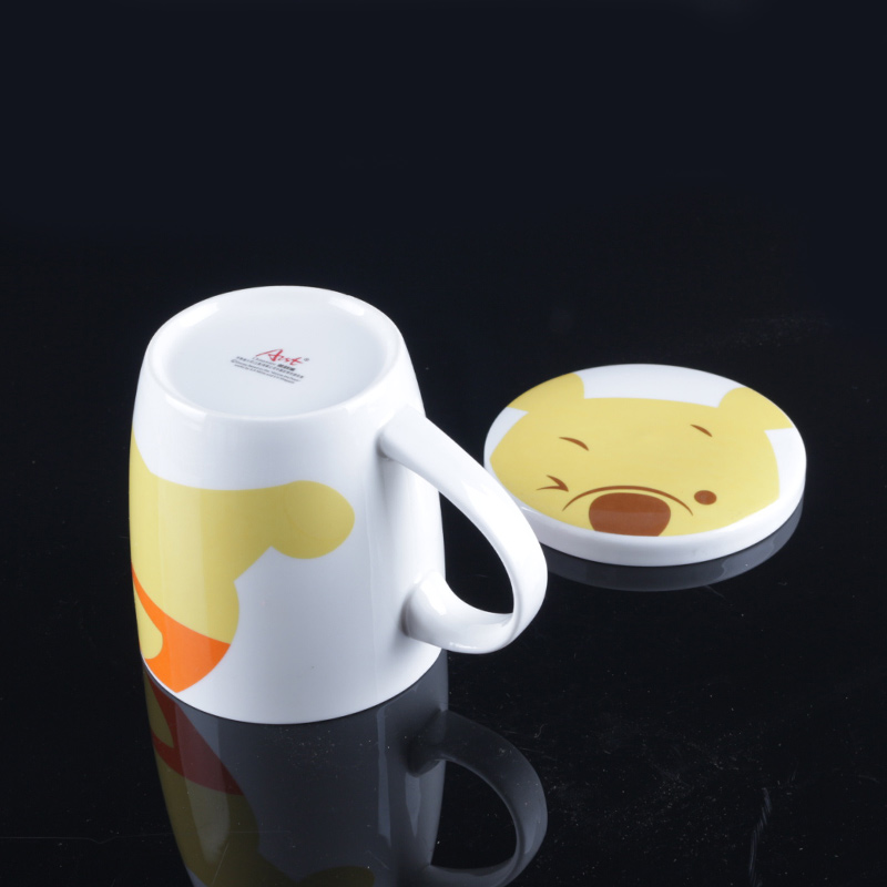 Arst/ya cheng DE ceramic cup with cover jack mark cup water cup cartoon cup tea cups of coffee cup
