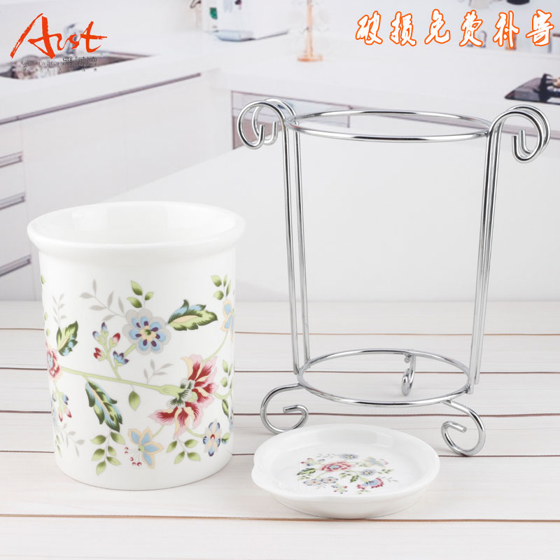 Ya cheng DE C type ceramic chopsticks cylinder barrels chopsticks chopsticks basket receive appliance with chopsticks chopsticks cage drop 898