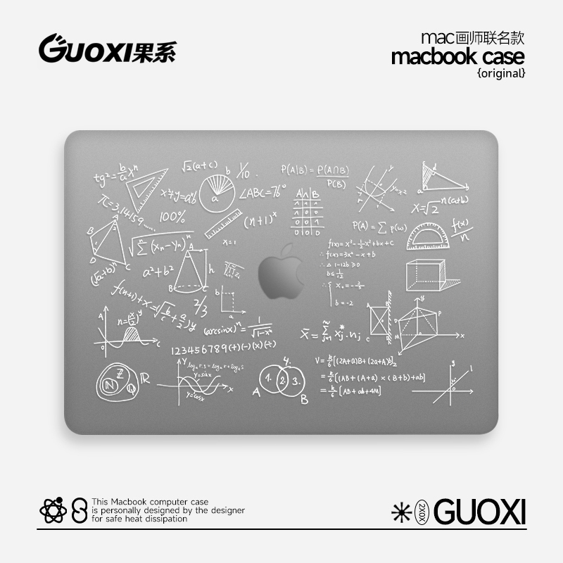 Vision Mathematical Formula Transparent Case Suitable for Apple MacBook Pro Protective Case 2023 Model 14inch MacBook Cover Air13 Notebook Mac Computer Lightweight 13.3 Transparent Protective Case
