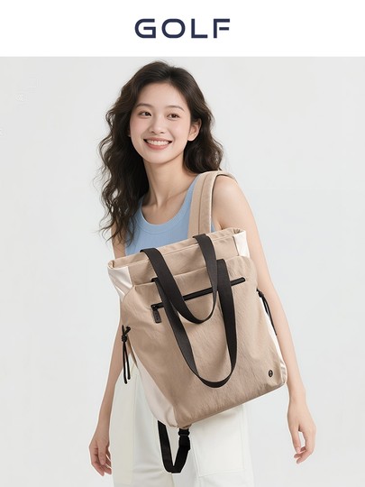 GOLF双肩包女2025新款时尚休闲单肩大容量电脑背包旅行包轻便书包