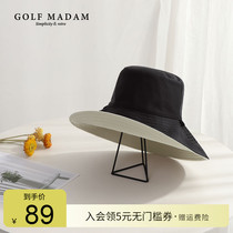 Gold GOLF Heng fishermans hat female autumn sun hat Japanese Korean version of Wild sunscreen hat cover face sun hat