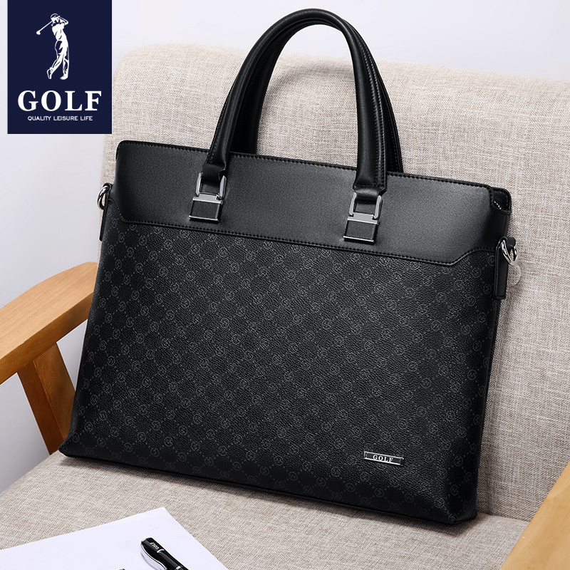 Golf Portable Briefcase for Men, Business Casual, Presbyopic Computer Bag, Men's Fashionable Crossbody Bag, Shoulder Bag, Handbag