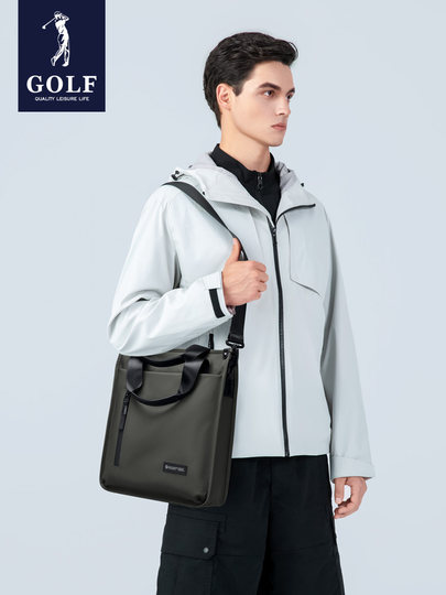 GOLF休闲商务差旅大容量公文包男2025新款时尚通勤单肩斜挎电脑包