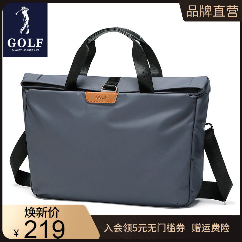 GOLF briefcase for men 2022 new minimalist youth handbag business computer single shoulder inclined satchel canvas bag