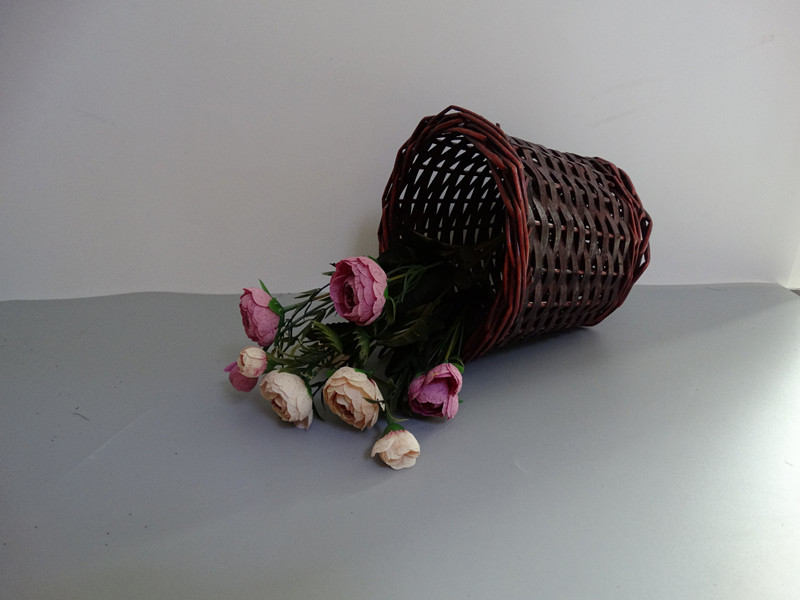 Rattan 柳 花花 花架 Bình mây hoa cổ điển vườn hoa chậu hoa thùng giỏ trong chậu các loại bình cắm hoa