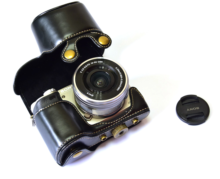Sony A6000 túi máy ảnh vi đơn ILCE-a6000L a5000 a5100l a6300 Leather Case - Phụ kiện máy ảnh kỹ thuật số balo máy ảnh lowepro