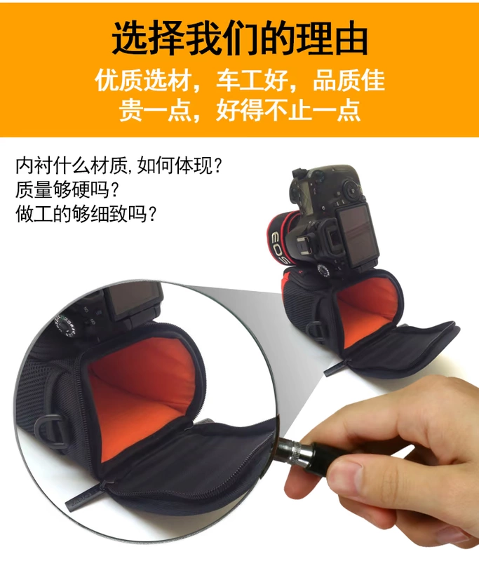 Sony RX100M6 túi máy ảnh thẻ đen DCS-rx100 M2 M3 M4 vai túi đơn vi mưa M5A chống sốc - Phụ kiện máy ảnh kỹ thuật số