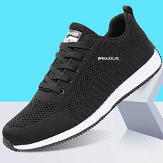 Энергичный обувь 2024夏季新款男鞋针织网面透气休闲鞋中年男士健步鞋飞织男鞋子女 Her intended beauty