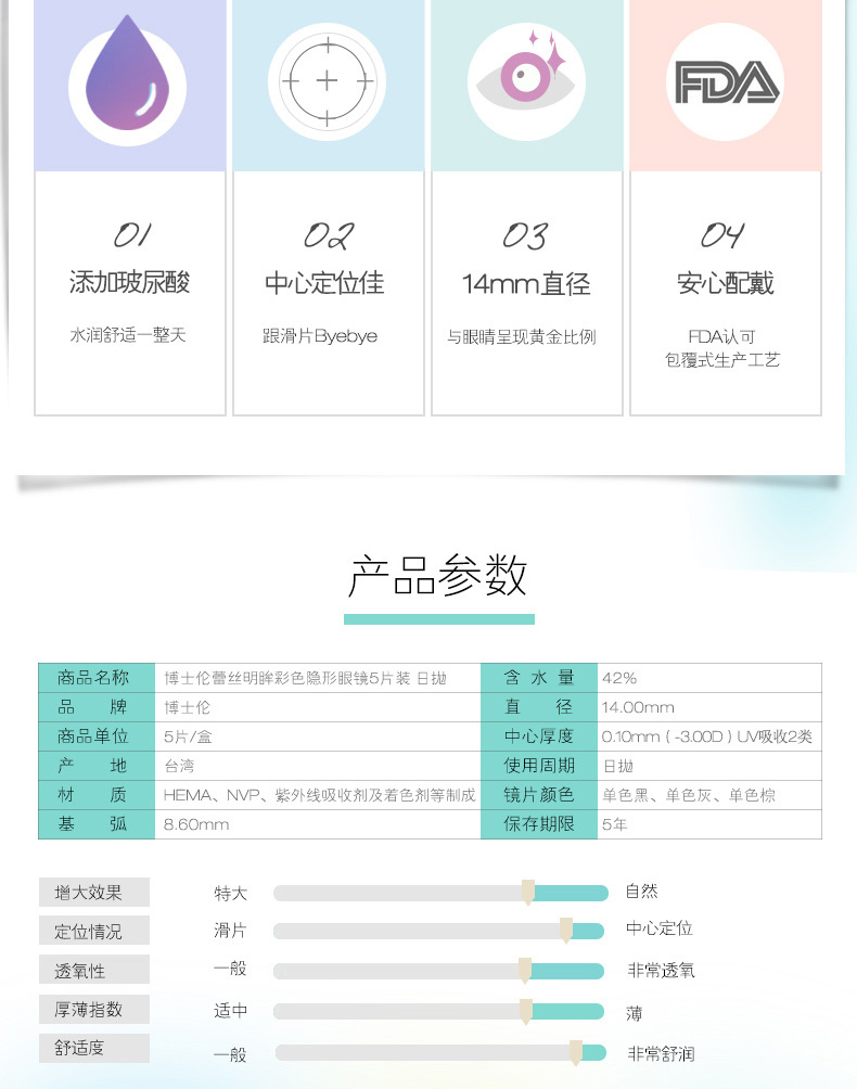 Bác sĩ Lun Lai Ming ngày mai ném 5 ly nữ màu vô hình kích thước đường kính tự nhiên pha trộn máu chính hãng. - Kính đeo mắt kính mắt kính nam