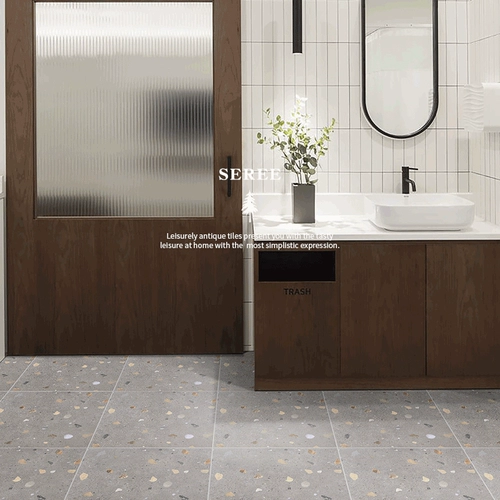 Большой гранулированный водный стекляне кирпичный кирпичный ресторан Antique Brick 600x600 Магазин одежды Кофейня Анти -Скид