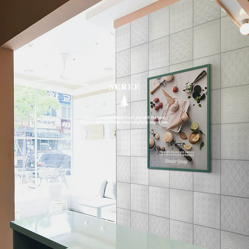 Металлическая текстура Nordic Brick Brick Restaurant Ploy Plain Tiles Туалетная кухня стена пола плитка плитка плитка 200x200