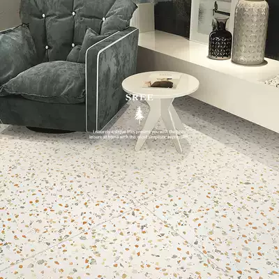 Sili tile terrazzo floor tiles Nordic antique living room floor tiles Bedroom tiles non-slip wear-resistant 600x600