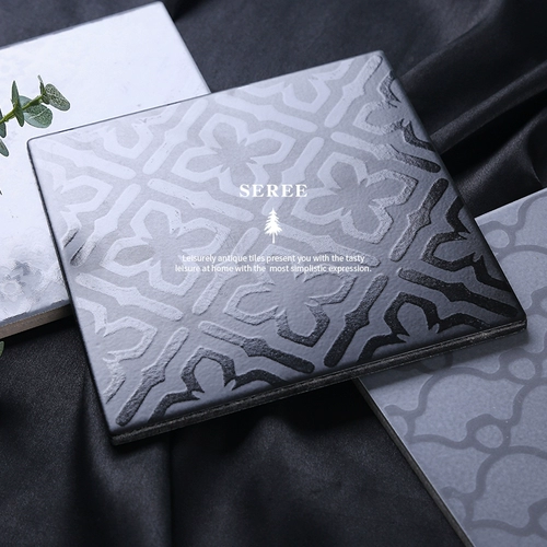 Металлическая текстура Nordic Brick Brick Restaurant Ploy Plain Tiles Туалетная кухня стена пола плитка плитка плитка 200x200