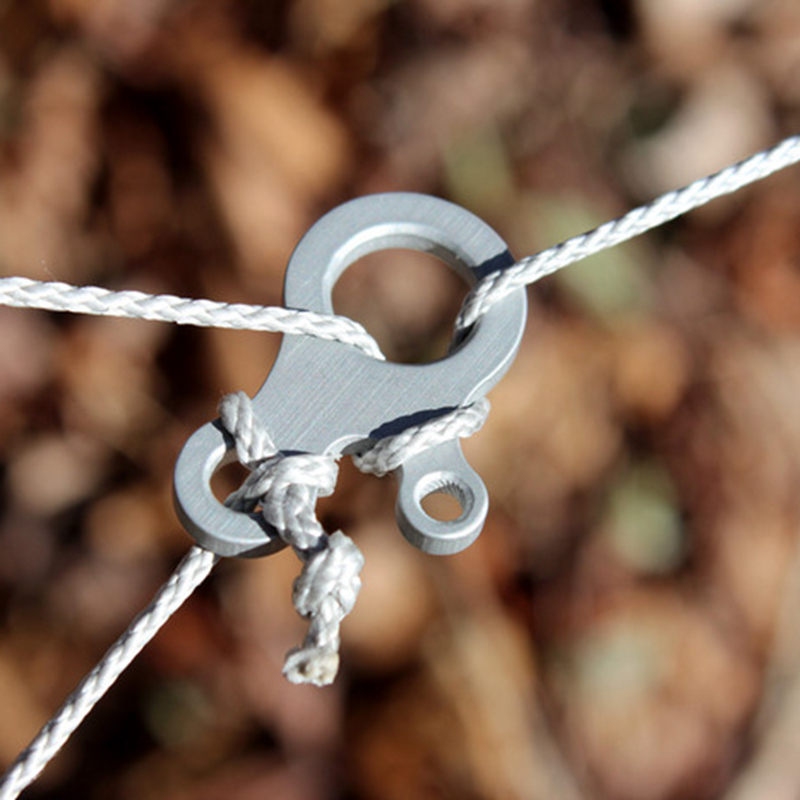 3 holes quick knot rope multipurpose camping insurance buckle donkey friendly outdoor tent multipurpose EDC multifunction combination tool