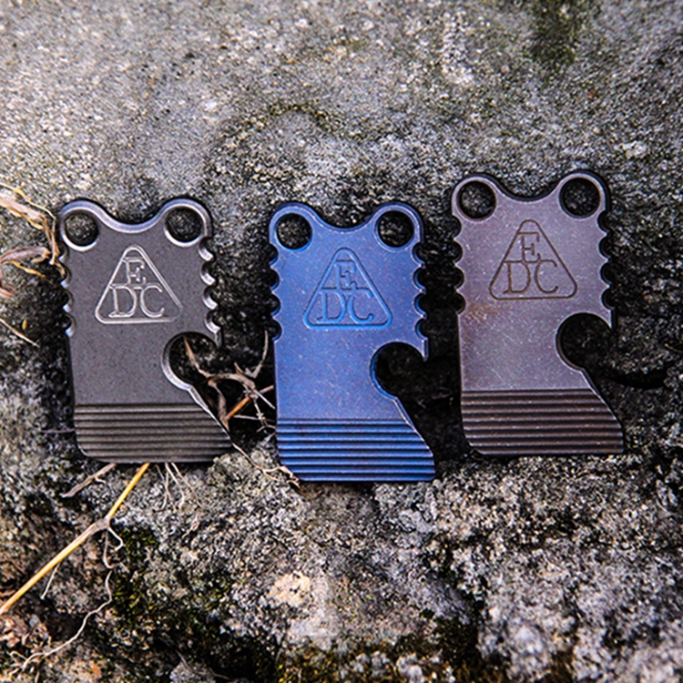 Big-eyed cute titanium alloy small cutter express unboxing EDC necklace key pendant waist trip pocket bottle opener tool