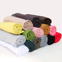 Full Cotton High Elastic Spring Summer Heavy Pound Knit Compassionate Clothing Fabric Black & White Blue Red Short Sleeve Shirt Dress Cloth