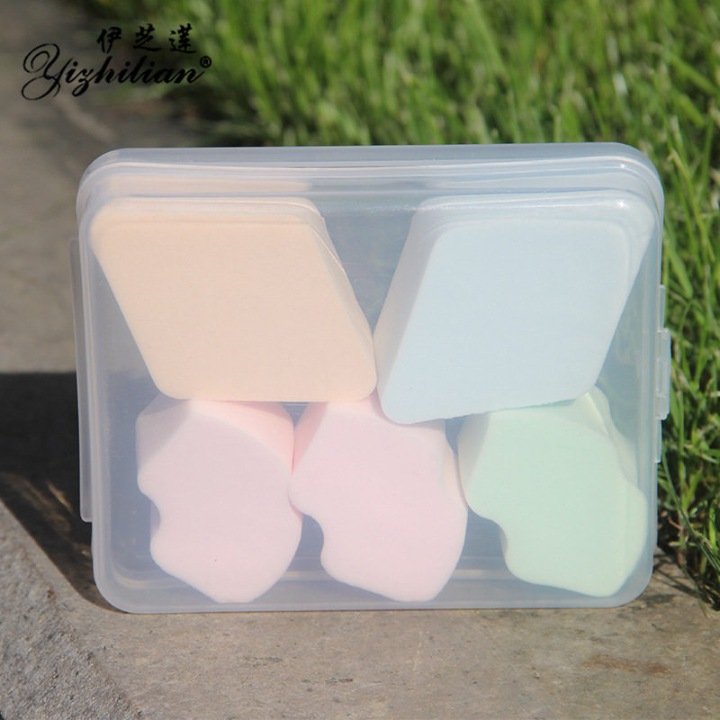 Sponge Makeup Bashing Rhombus Dry And Wet Dual Purpose Makeup Cotton Powder Bashing Makeup Tool Bubble Water Big Box Dress Fine Without Dropping Scum