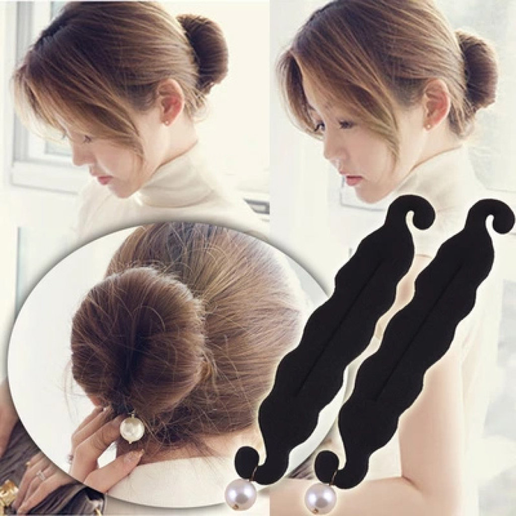 Adult flower hair chickgirl pill head hair sponge double hook pearl disk hair tool tied hair accessories