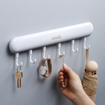 Door rear hanger hanging hanger wall-hanging wall free of punch and sticky hook powerful bearing containing clothing cap No-mark hook-free hook