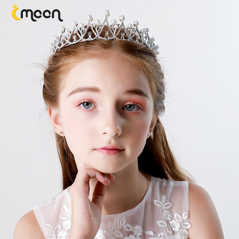 Children Hair Accessories Hair Stirrup Girls Headwear Water Drill Hair Accessories Princess Crown Handmade Head Accessories Girls Headwear Hair Stirrup