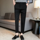 Летний шелковый костюм для отдыха, мужские штаны, в корейском стиле